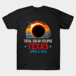 Texas Total Solar Eclipse April 8 2024 Gift For Men Women T-Shirt